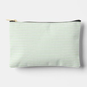 Eenvoudige melkachtige jadegroene smalle streep etui
