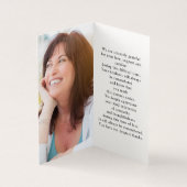 Eenvoudige Memorial 2 Fotomap Gebed Kaart (Binnen)