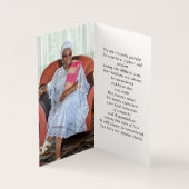 Eenvoudige Memorial Funeral Fotomap Gebed Kaart (Binnen)