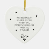 Eenvoudige Memorial Pet Naam Keramisch Ornament (Voorkant)