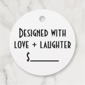 Eenvoudige Merchandise Retail Product Prijs Label (Achterkant)