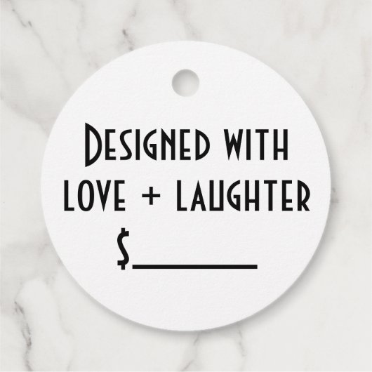 Eenvoudige Merchandise Retail Product Prijs Label (Achterkant)