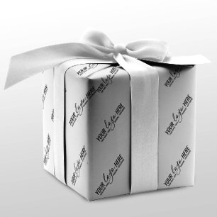 Eenvoudige merklogo zakelijke verpakkingsbedrijf cadeaupapier