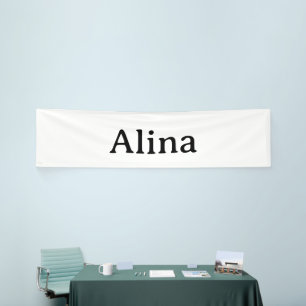 Eenvoudige merkpromotie 2,5' x 10' Binnen Spandoek