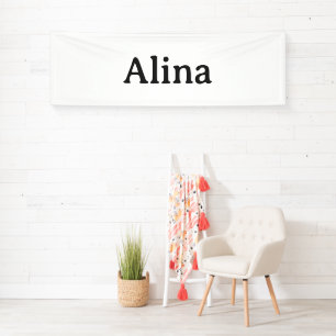 Eenvoudige merkpromotie 2,5' x 8' Binnen Spandoek