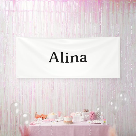 Eenvoudige merkpromotie 4' x 10' Binnen Spandoek (Feest)