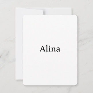 Eenvoudige merkpromotie afgerond 10,8 cm x 14 cm kaart