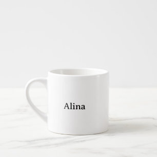 Eenvoudige merkpromotie espresso kop