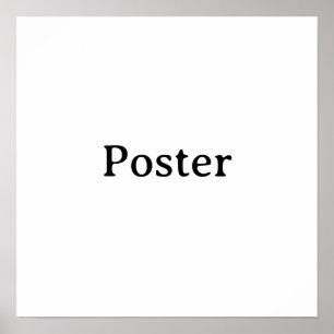 Eenvoudige merkpromotie Standaard halfglans 16"x16 Poster