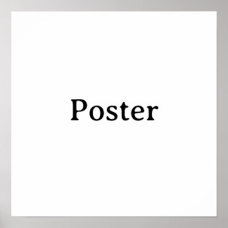 Eenvoudige merkpromotie Standaard halfglans 16"x16 Poster