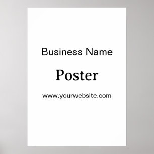 Eenvoudige merkpromotie Standaard halfglans 20"x28 Poster
