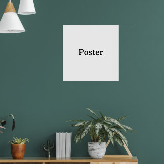 Eenvoudige merkpromotie Standaard halfglans 24"x24 Poster