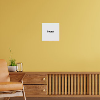 Eenvoudige merkpromotie Standaard halfglans 30x30c Poster