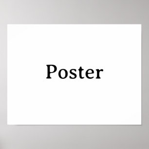 Eenvoudige merkpromotie Standaard halfglans 40x30c Poster