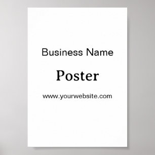Eenvoudige merkpromotie Standaard halfglans 5" x 7 Poster