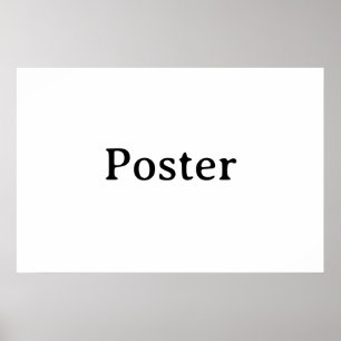 Eenvoudige merkpromotie Standaard halfglans 76x51c Poster