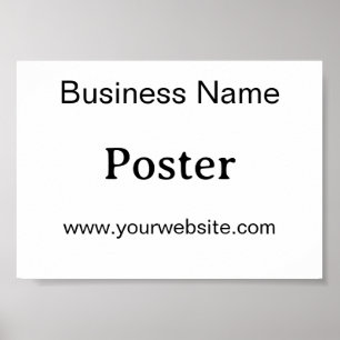 Eenvoudige merkpromotie Standaard halfglans 7"x5" Poster