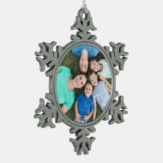 Eenvoudige merkpromotie tin sneeuwvlok ornament