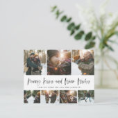 Eenvoudige Merry Kusjes Warme wensen Save the Date Feestdagenkaart (Staand voorkant)