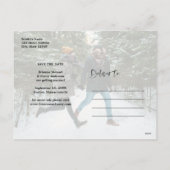 Eenvoudige Merry Kusjes Warme wensen Save the Date Feestdagenkaart (Achterkant)