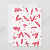 Eenvoudige Merry Red Overlay One Photo Kerstmis Feestdagenkaart (Achterkant)