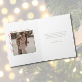 Eenvoudige met de hand getekende foto gevouwen ker kaart