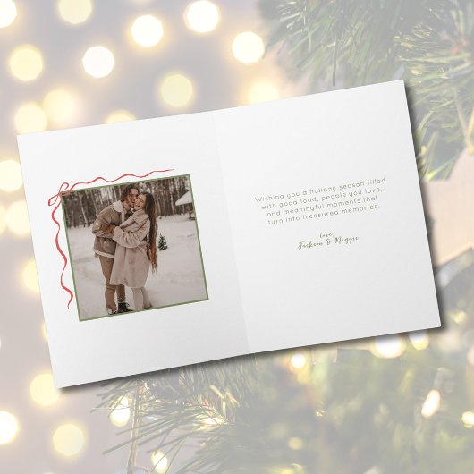 Eenvoudige met de hand getekende foto gevouwen ker kaart