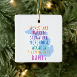 Eenvoudige Michigan Sleeping Bears Dunes Ornament