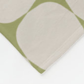 Eenvoudige Mid Century Modern Salie Groene Foto Fleece Deken (Hoek)