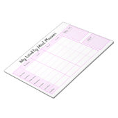 Eenvoudige mijn wekelijkse maaltijdplanner notitieblok (Schuin)