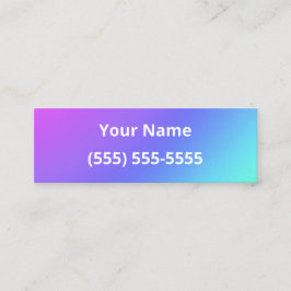 Eenvoudige mini-kleurrijke Visitekaartjes