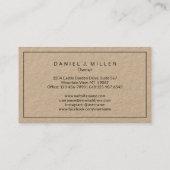 Eenvoudige miniatuur van het Logo-monogram voor th Visitekaartje (Achterkant)