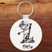 Eenvoudige miniatuurT-shirts en cadeautjes Sleutelhanger (Voorkant)