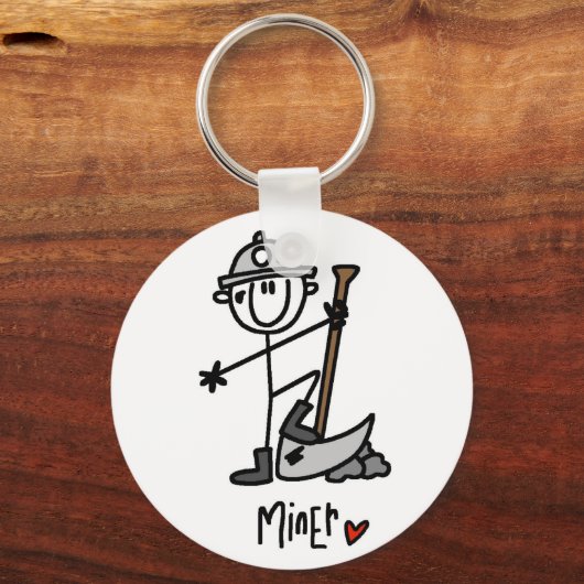 Eenvoudige miniatuurT-shirts en cadeautjes Sleutelhanger (Voorkant)