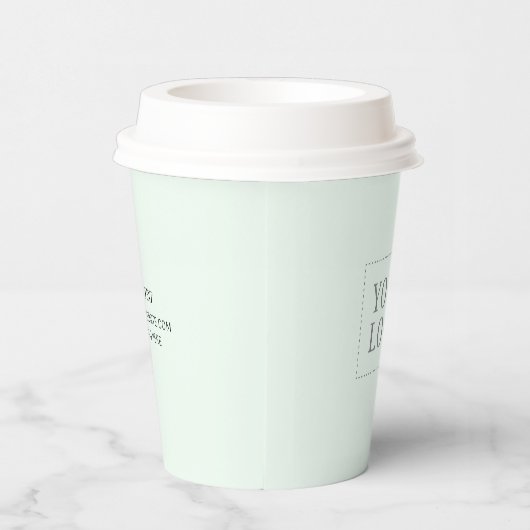 Eenvoudige minieme Business Logo Custom Paper Cup Papieren Bekers (Rechts)