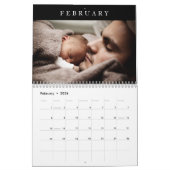 Eenvoudige minieme foto van de moderne conservatie kalender (Feb 2026)