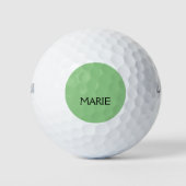 EENVOUDIGE MINIMAAL GROENE TOEVOEGING JOUW NAAM TE GOLFBALLEN (Voorkant)
