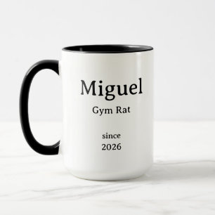 Eenvoudige Minimaal Gym Rat Mok