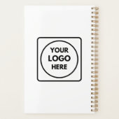 Eenvoudige Minimaal Logo Tekst Branding Planner (Achterkant)