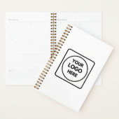 Eenvoudige Minimaal Logo Tekst Branding Planner (Display)