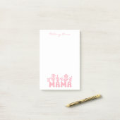 Eenvoudige Minimaal Moderne Basis Roze Mama Post-it® Notes (Op bureau)