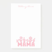 Eenvoudige Minimaal Moderne Basis Roze Mama Post-it® Notes (Voorkant)