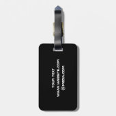 EENVOUDIGE MINIMAAL MODERNE MONOGRAM ELEGANT STIJL BAGAGELABEL (Achterkant verticaal)