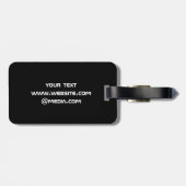 EENVOUDIGE MINIMAAL MODERNE MONOGRAM ELEGANT STIJL BAGAGELABEL (Achterkant horizontaal)