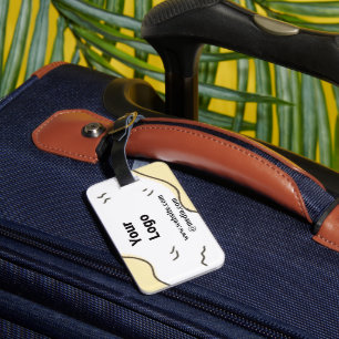 EENVOUDIGE MINIMAAL MODERNE MONOGRAM ELEGANT STIJL BAGAGELABEL
