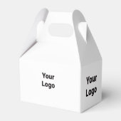 EENVOUDIGE MINIMAAL MODERNE MONOGRAM ELEGANT STIJL BEDANKDOOSJES (Achterkant)