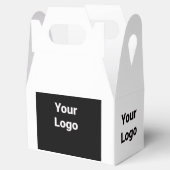 EENVOUDIGE MINIMAAL MODERNE MONOGRAM ELEGANT STIJL BEDANKDOOSJES (Geopend)