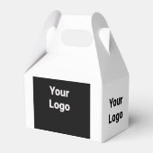 EENVOUDIGE MINIMAAL MODERNE MONOGRAM ELEGANT STIJL BEDANKDOOSJES (Voorkant Zijde)