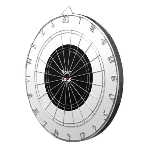 EENVOUDIGE MINIMAAL MODERNE MONOGRAM ELEGANT STIJL DARTBORD (Voorkant Rechts)