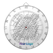 EENVOUDIGE MINIMAAL MODERNE MONOGRAM ELEGANT STIJL DARTBORD (Voorkant)